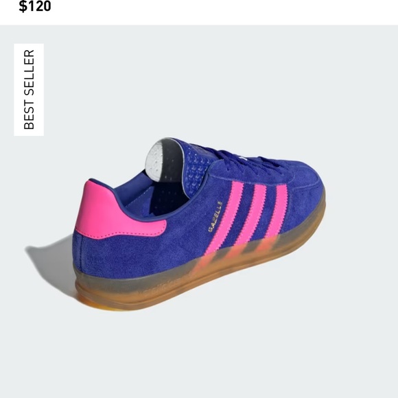 Blue and pink Adidas Gazelles worn ONCE (rare!!!) - Picture 7 of 7